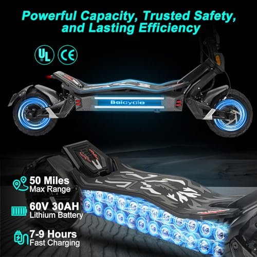 PikSpiid - 6000W Electric Scooter Adults